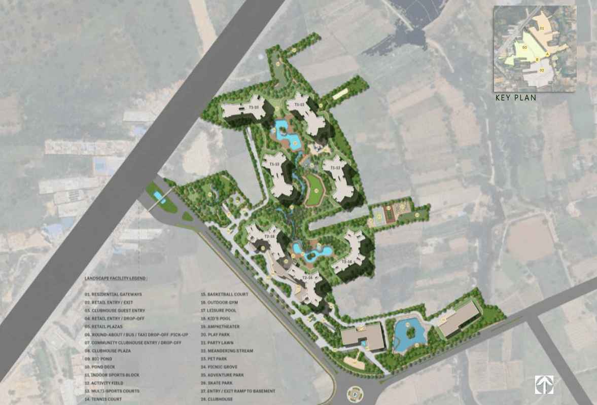Hiranandani The Estates Alibaug - Master plan showing the township layout in Alibaug