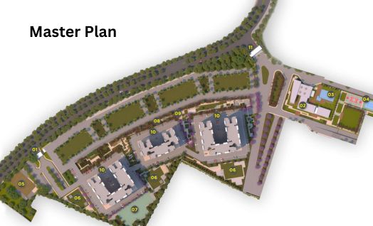HoABL NITCO Alibaug master plan showing 40-acre layout