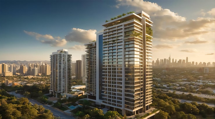 Hiranandani Aqua Shores, Near Nagaon Beach, Hiranandani Sands township, artist impression