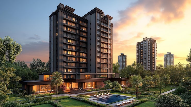 HoABL Nitco Alibaug, Thal and Lonare villages, Alibaug, artist impression